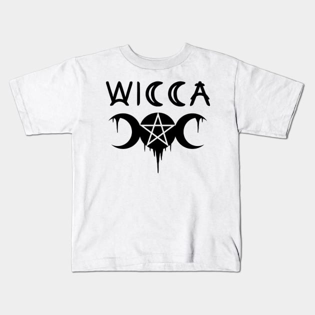 WICCA, WITCHCRAFT, TRIPLE GODDESS Kids T-Shirt by Tshirt Samurai